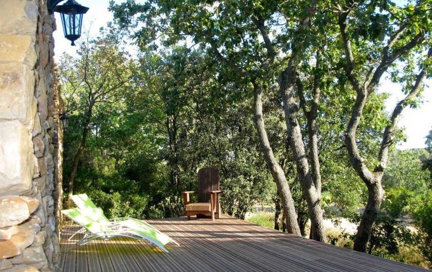 Location de vacances - Gîte à Minerve - la terrasse du sauna & hammam