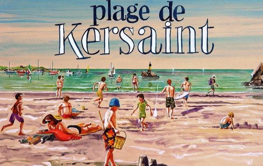 Location de vacances - Maison - Villa à Kersaint - une peinture - gouache de François GOALEC