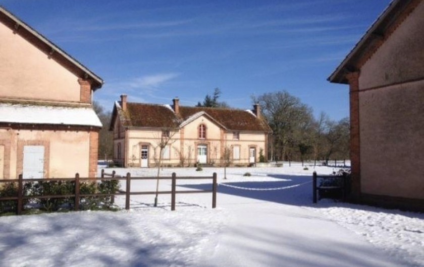 Location de vacances - Gîte à Neung-sur-Beuvron - la Ferme en hiver sous la neige