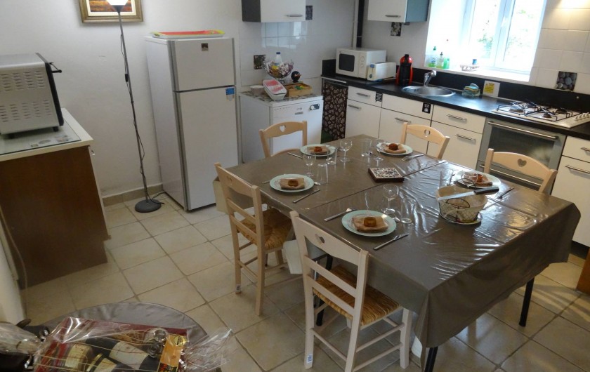 Location de vacances - Maison - Villa à Lacave - Les Galets Pièce à vivre Partie Salle à manger cuisine(2013)-