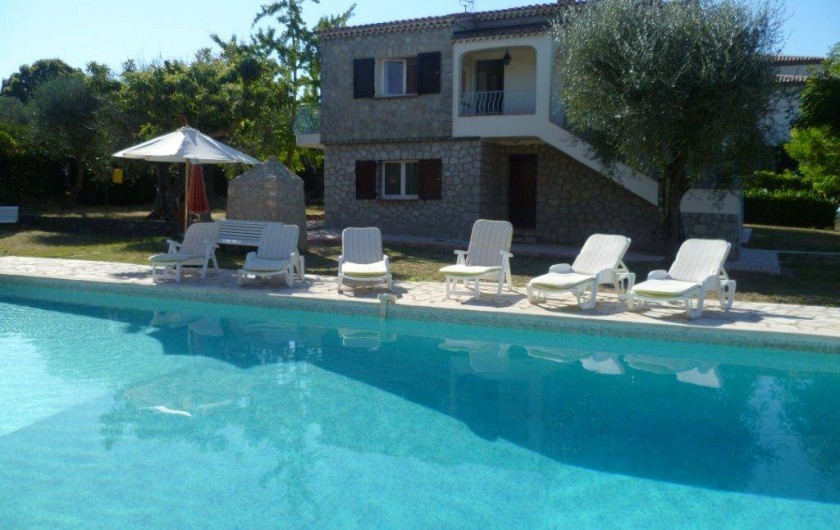 Location de vacances - Villa à Grasse - La piscine un jour d'été