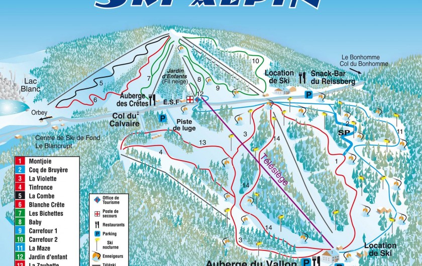Station de ski du Lac Blanc a 30 min