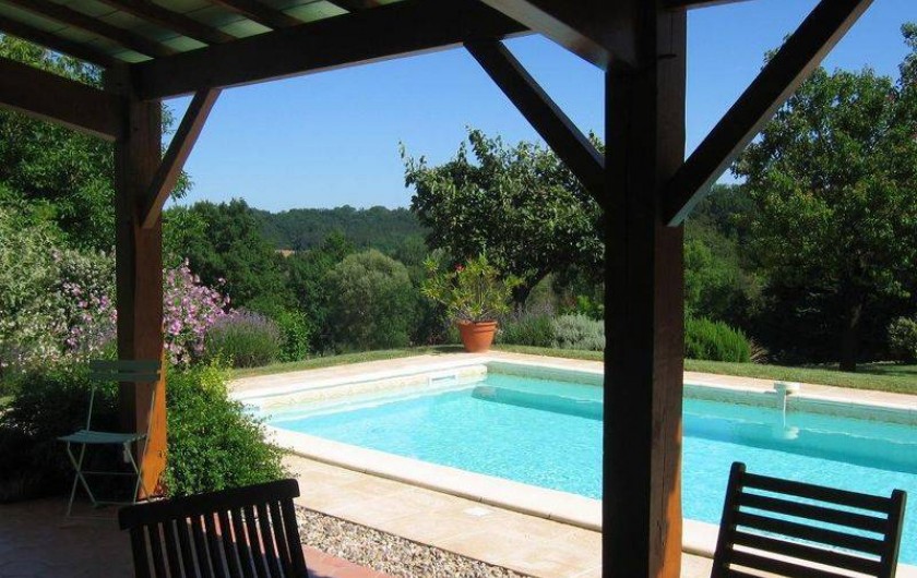 Location de vacances - Gîte à Conne-de-Labarde - Piscine et terrasse