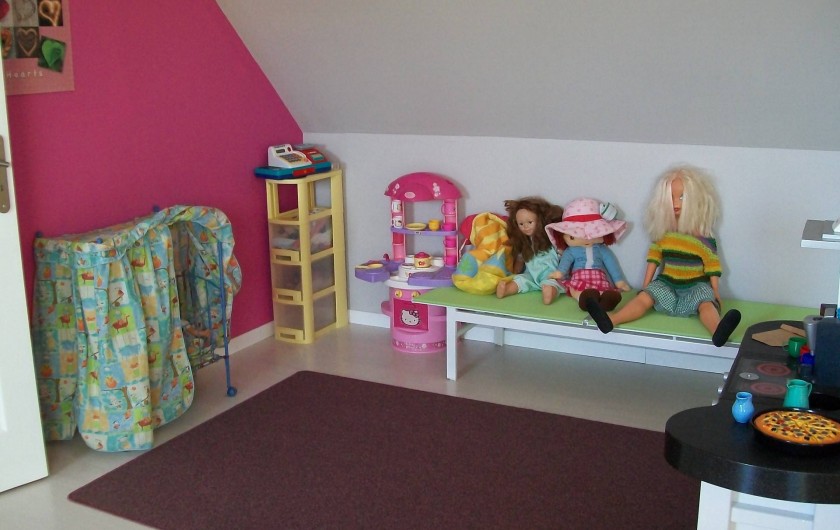 Location de vacances - Gîte à Saint-Omer - Salle de jeux à l'étage