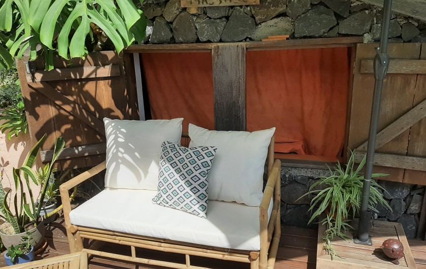 Location de vacances - Gîte à Saint-Leu - salon barbecue