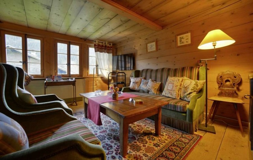 Location de vacances - Chalet à Les Diablerets - Salon