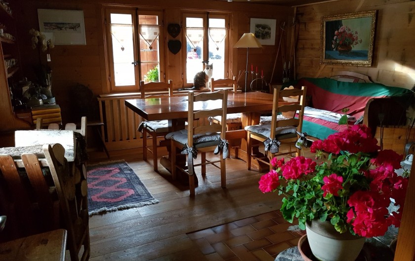 Location de vacances - Chalet à Les Diablerets - Salle à manger