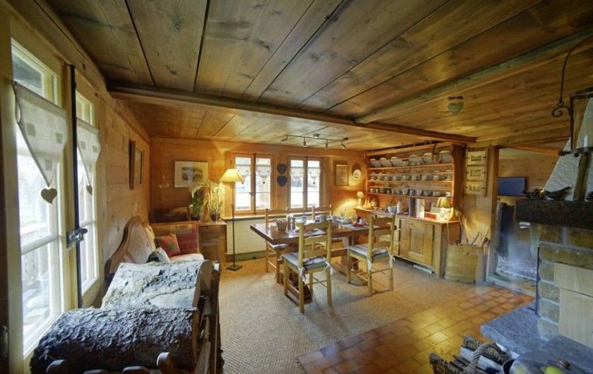 Location de vacances - Chalet à Les Diablerets - Salle à manger