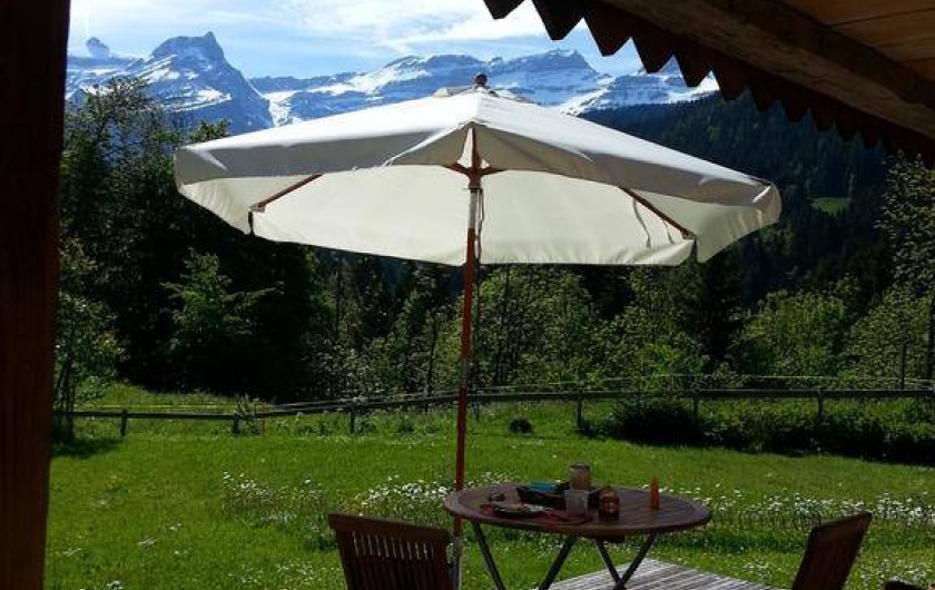 Location de vacances - Chalet à Les Diablerets - La terrasse