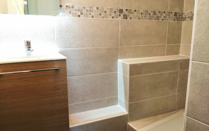 Location de vacances - Gîte à Eus - Salle d'eau gîte Bleu