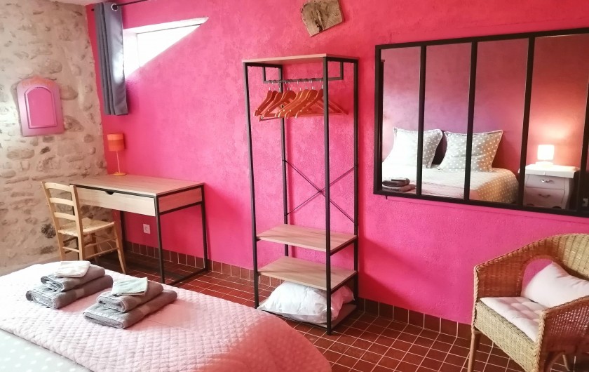 Location de vacances - Gîte à Eus - Chambre gîte Rose