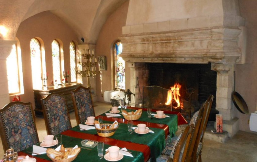 Location de vacances - Chambre d'hôtes à Bailleau-Armenonville - Salle à manger médiévale