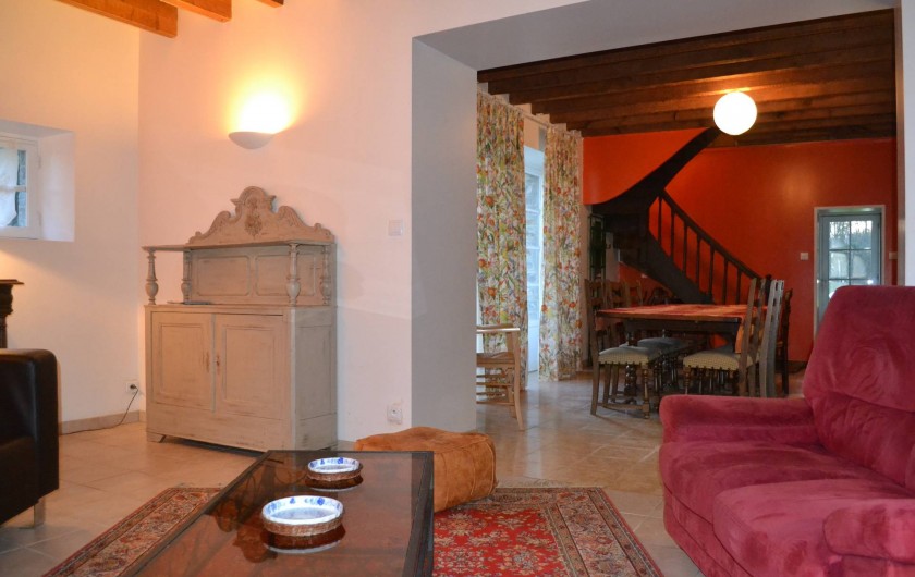 Location de vacances - Gîte à La Baconnière - Coin salon du séjour