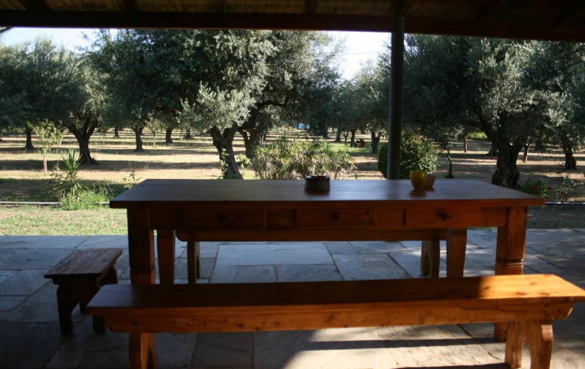 Location de vacances - Villa à Agios Polikarpos - La veranda