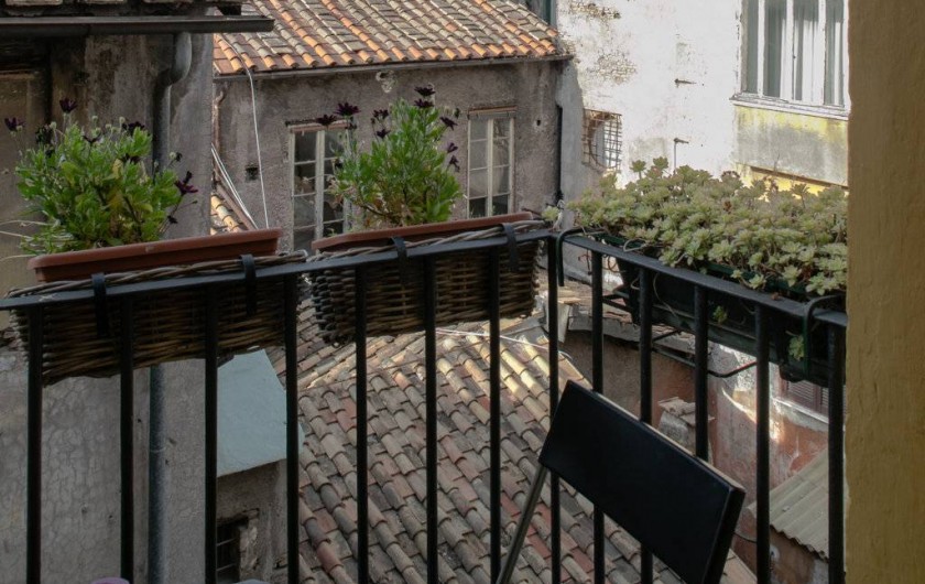 Location de vacances - Appartement à Rome - le petit balcon sur les toits