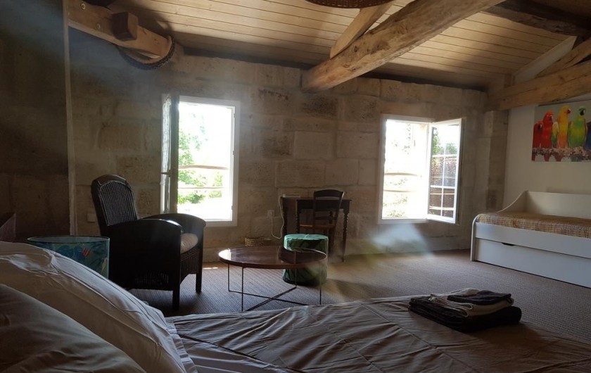 Location de vacances - Chambre d'hôtes à Laruscade - Chambre Canopée