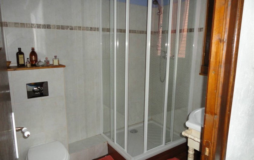 La salle de douche de la chambre Chartreuse