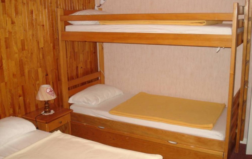 Location de vacances - Appartement à Le Lavachet - deux lits superposés de 80