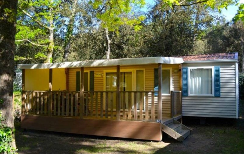Location de vacances - Camping à Longeville-sur-Mer - Mobile-home Canaries extérieur