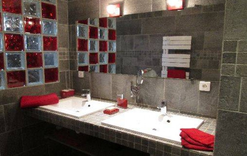 Location de vacances - Maison - Villa à Brue-Auriac - La salle de bains du rez de chaussée