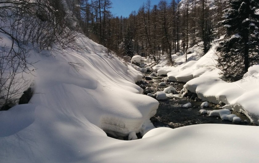 la rivière en hiver