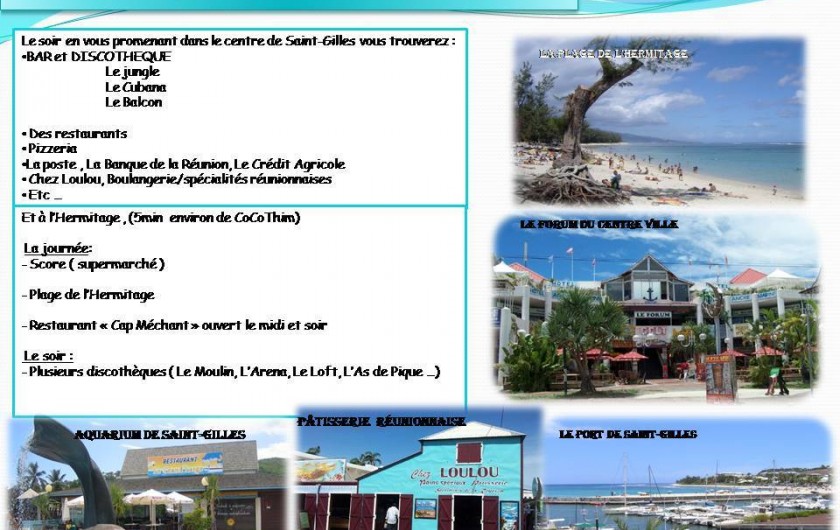 Location de vacances - Appartement à Saint-Gilles les Bains - Saint Gilles les Bains
