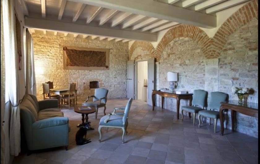 Location de vacances - Villa à San Donato In Collina - Salon TV Rez de Chaussé