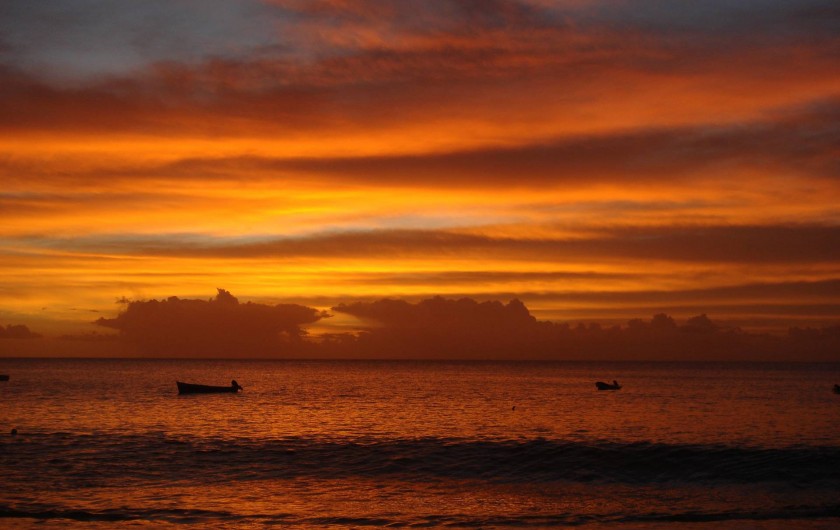 Location de vacances - Bungalow - Mobilhome à Le Carbet - Coucher de soleil