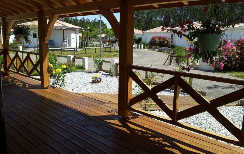 Location de vacances - Chalet à Lit-et-Mixe - vue de la terrasse