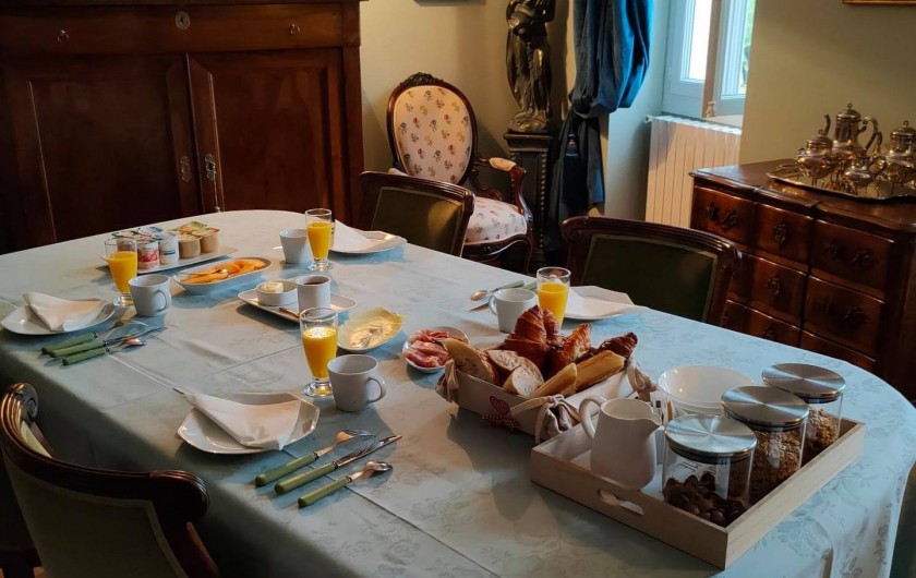 Location de vacances - Gîte à Bourg sur Gironde - Petit-déjeuner anglais servi à la Villa