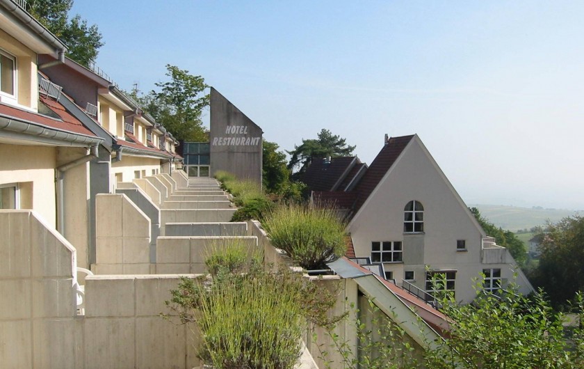Location de vacances - Hôtel - Auberge à Husseren-les-Châteaux - terrasses des Chambres