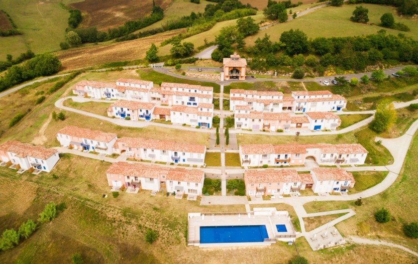 Location de vacances - Maison - Villa à Carla-Bayle - Résidence vue du ciel
