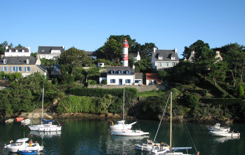 Location de vacances - Appartement à Clohars-Carnoët - la vue du séjour et des chambres