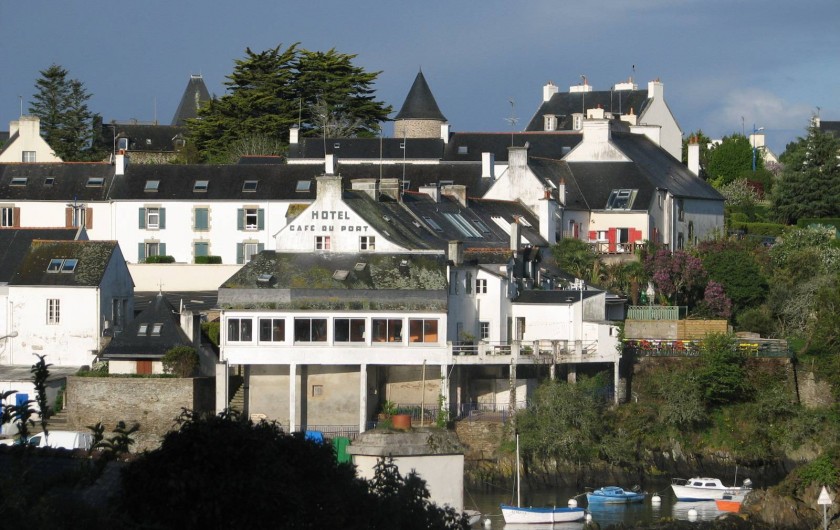 Location de vacances - Appartement à Clohars-Carnoët - plein ouest depuis la cuisine