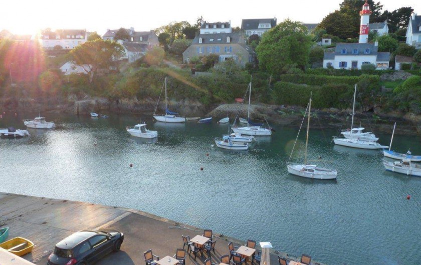 Location de vacances - Appartement à Clohars-Carnoët - le coucher de soleil depuis chambres et séjour (votre wifi en terrasse..)