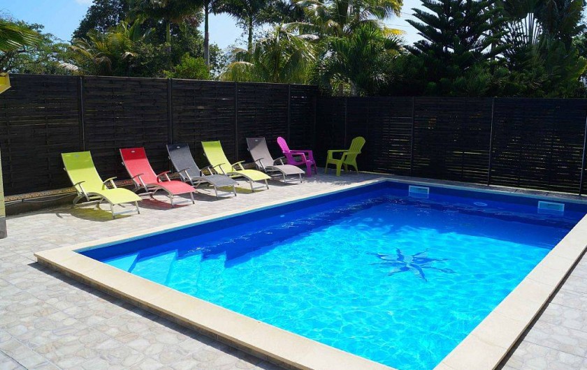 Location de vacances - Villa à Douville - Profiter d’une baignade rafraîchissante. 2 jets pour  massage détente.