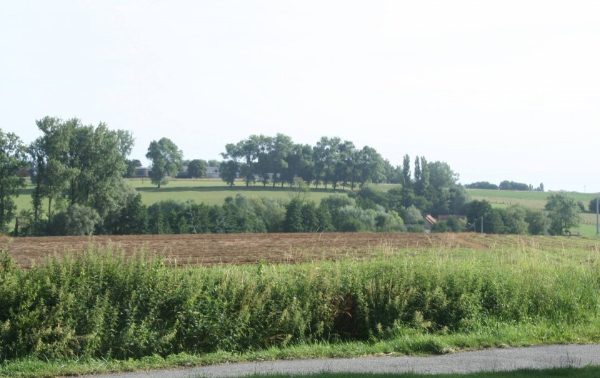 Location de vacances - Gîte à Wodecq - Vue depuis l'intérieur et également depuis la terrasse.