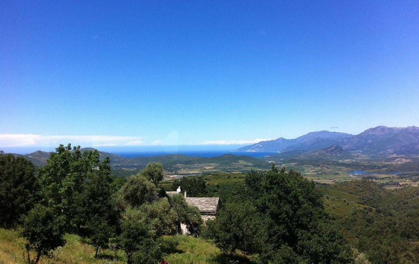 Location de vacances - Maison - Villa à Rapale - Vue en montant au-dessus de la maison