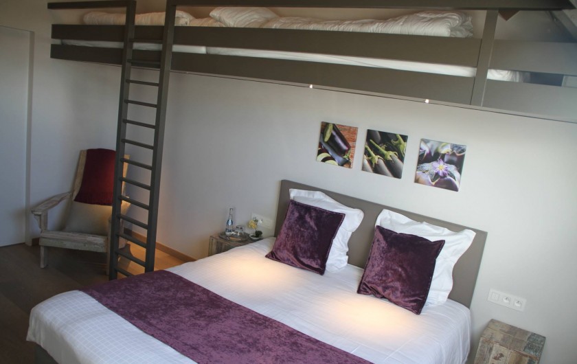 Location de vacances - Chambre d'hôtes à Zwevegem - Chambre Aubergine