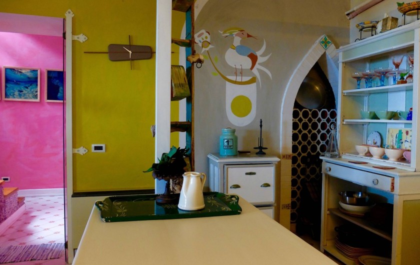 Location de vacances - Villa à Massa Lubrense - Vue sur la cuisine