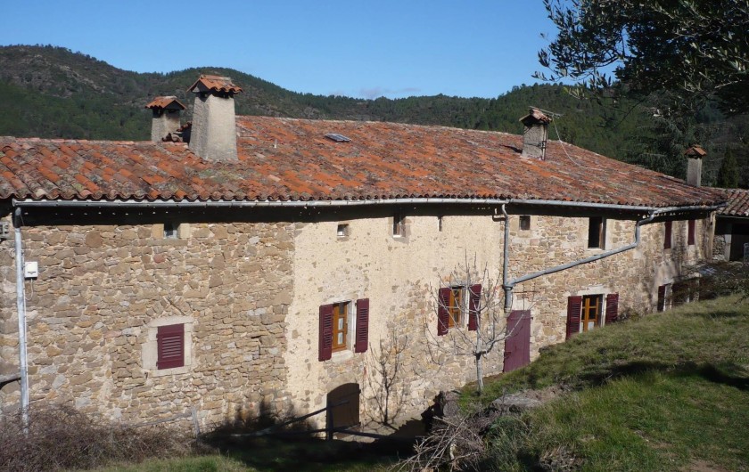 Location de vacances - Mas à Mialet - Le MAS côté montagne