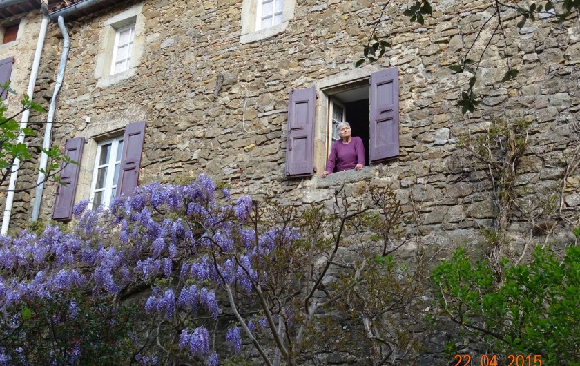 Location de vacances - Mas à Mialet - vue de la façade du mas