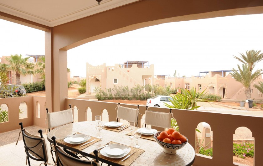 Location de vacances - Villa à Mirleft - La terrasse couverte