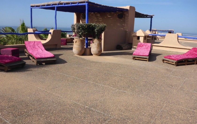 Location de vacances - Villa à Mirleft - La terrasse du haut