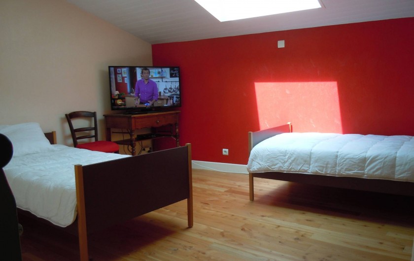 Location de vacances - Gîte à Châteldon - vue sur couchages mezzanine