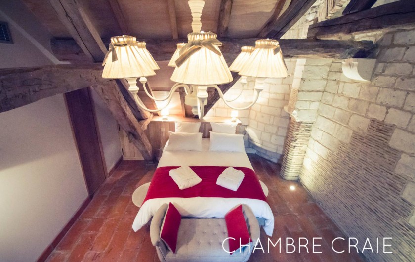 Location de vacances - Chambre d'hôtes à Sainte-Maure - Chambre Craie