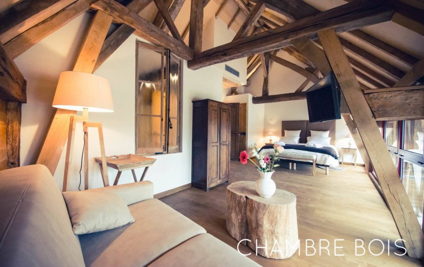 Location de vacances - Chambre d'hôtes à Sainte-Maure - Chambre Bois