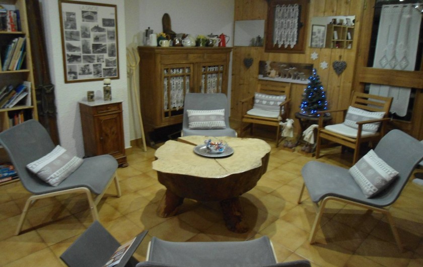 Location de vacances - Chalet à Cohennoz - COIN SALON / BIBLIOTHEQUE