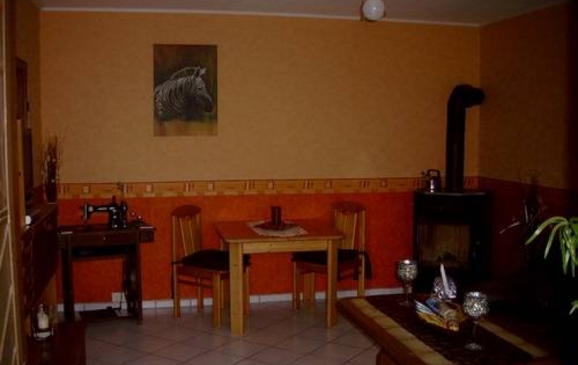 Location de vacances - Gîte à Allendorf - Salon avec poil aux bois
