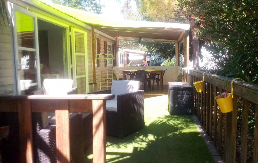 Location de vacances - Bungalow - Mobilhome à Vias - La terrasse
